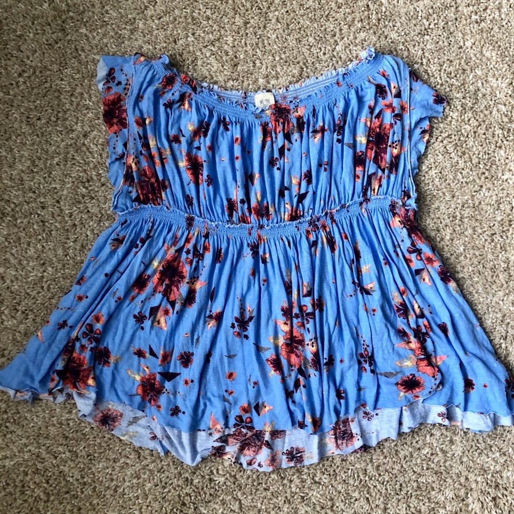 Free People Floral Top